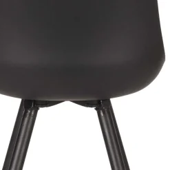 Clearance Wohnen Design-Schalenstuhl in Schwarz - Scando (2er Set)
