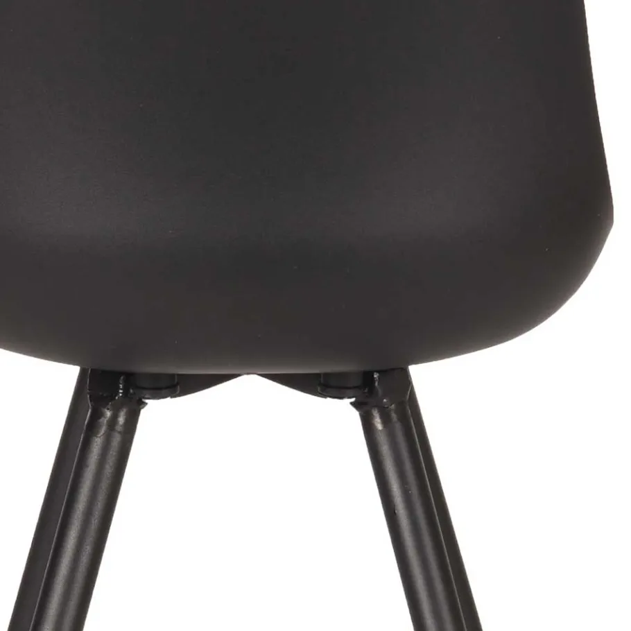 Clearance Wohnen Design-Schalenstuhl in Schwarz - Scando (2er Set)