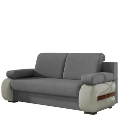 Outlet Wohnen Design-Schlafsofa in Grau und Hellgrau - Blascina