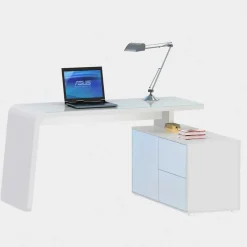 Wohnen Designschreibtisch Owiconta in Weiß