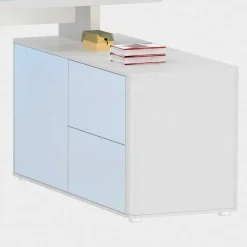 Wohnen Designschreibtisch Owiconta in Weiß