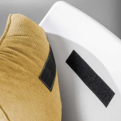 Clearance Wohnen Designsessel in Gelb und Weiß - Navarra (2er Set)