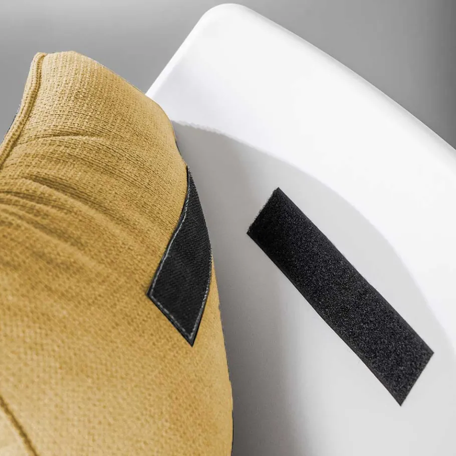 Clearance Wohnen Designsessel in Gelb und Weiß - Navarra (2er Set)
