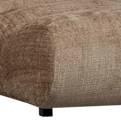 New Wohnen Designsessel in Hellbraun Chenille - Glacita