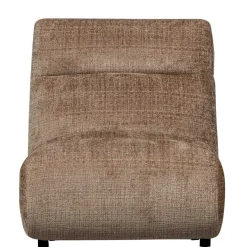 New Wohnen Designsessel in Hellbraun Chenille - Glacita