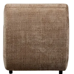 New Wohnen Designsessel in Hellbraun Chenille - Glacita
