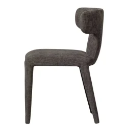 Outlet Wohnen Designstühle in Dunkelbraun Stoff - Mestecan (2er Set)