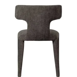 Outlet Wohnen Designstühle in Dunkelbraun Stoff - Mestecan (2er Set)