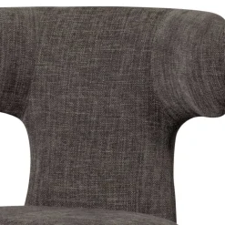 Outlet Wohnen Designstühle in Dunkelbraun Stoff - Mestecan (2er Set)