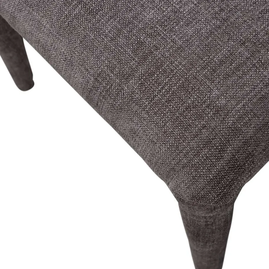 Outlet Wohnen Designstühle in Dunkelbraun Stoff - Mestecan (2er Set)