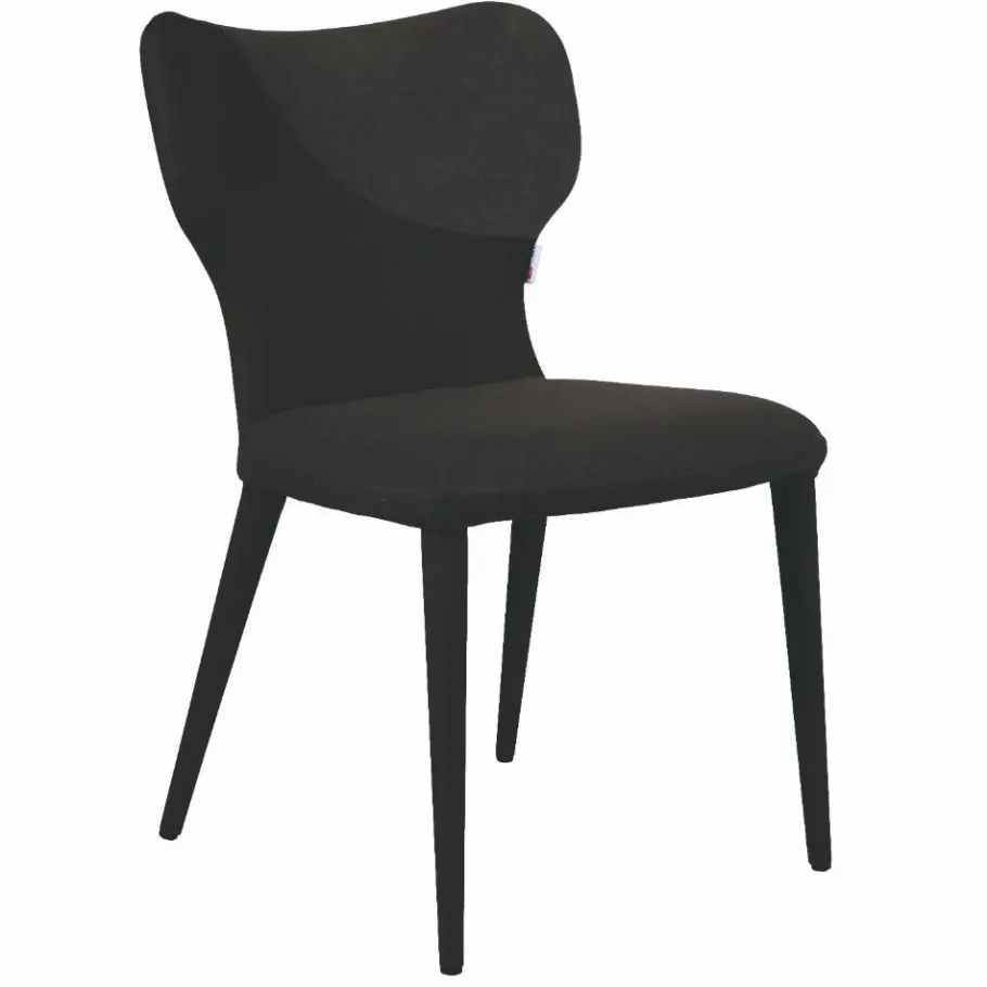 Outlet Wohnen Designstühle in Schwarz Anthrazit - Chagunas (2er Set)
