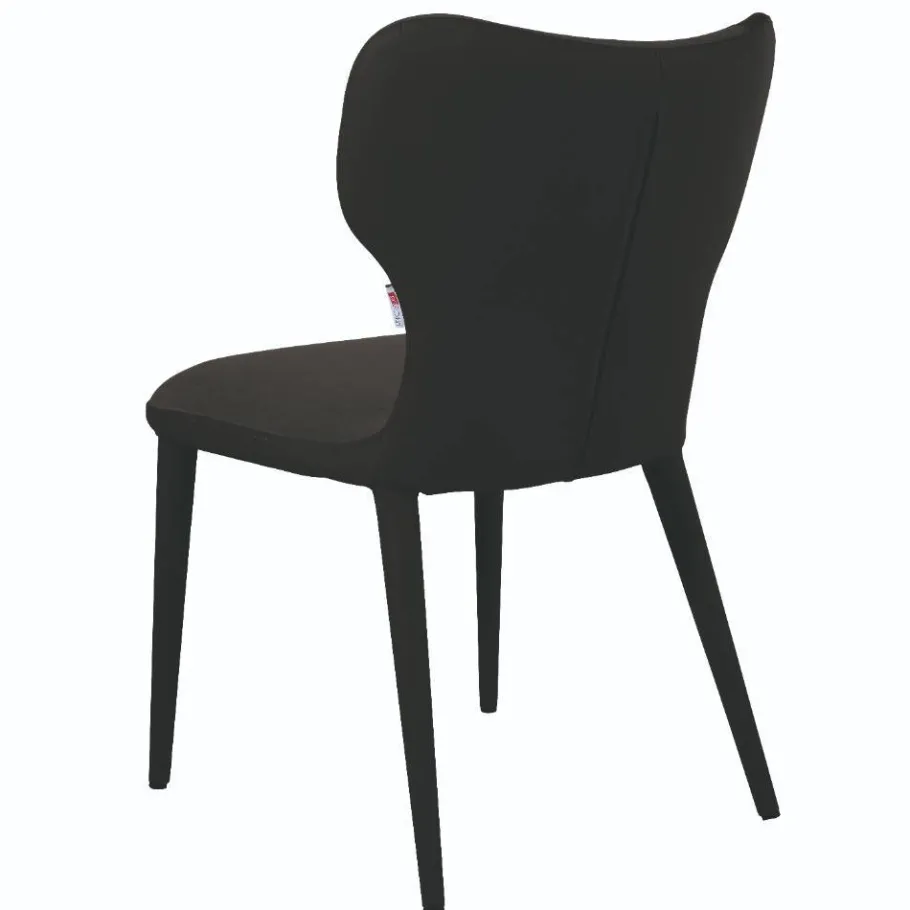 Outlet Wohnen Designstühle in Schwarz Anthrazit - Chagunas (2er Set)