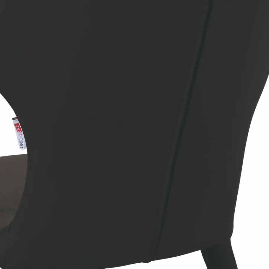 Outlet Wohnen Designstühle in Schwarz Anthrazit - Chagunas (2er Set)