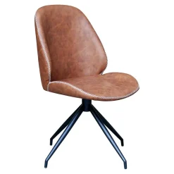 Hot Wohnen Designstuhl in Cognac Braun - Fantyna (2er Set)