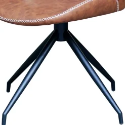 Hot Wohnen Designstuhl in Cognac Braun - Fantyna (2er Set)
