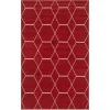Best Wohnen Designteppich in Rot und Creme - Kermita