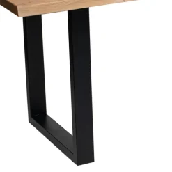 Discount Wohnen Designtisch aus Eiche mit Baumkanten - Slavidra