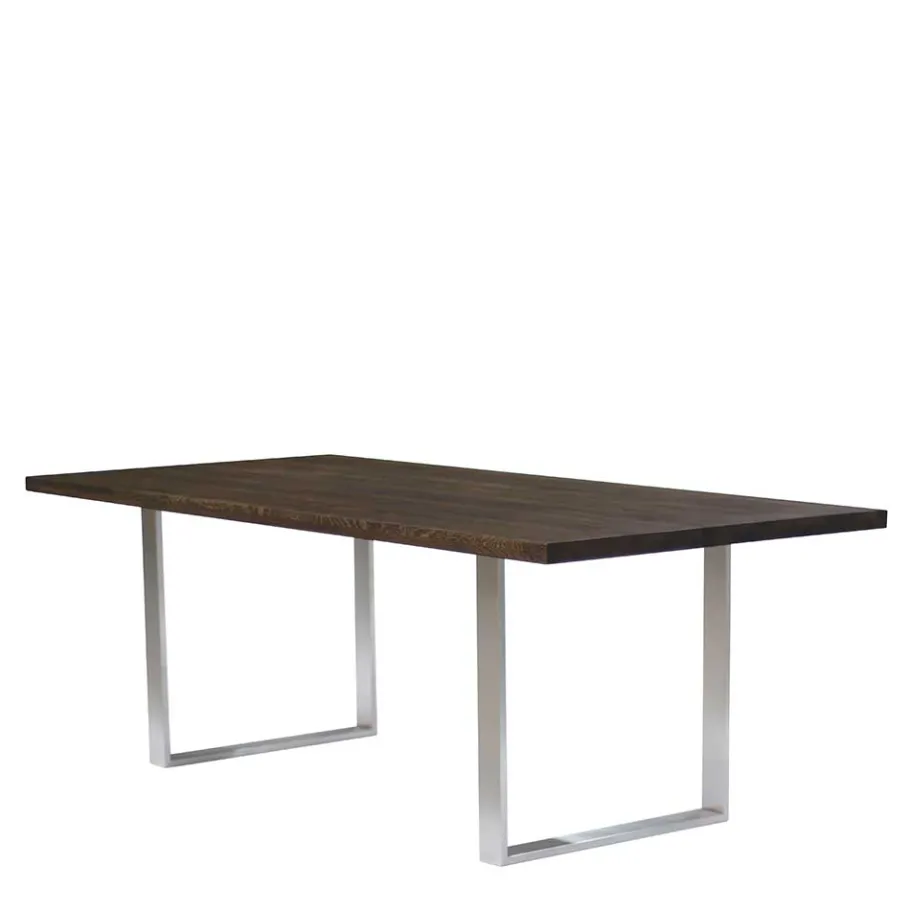 Sale Wohnen Designtisch aus Nussbaum Holz & Edelstahl - Yocha