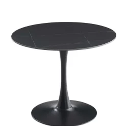 Wohnen Designtisch aus Sinterstein mit Trompetenfuß - Memphis