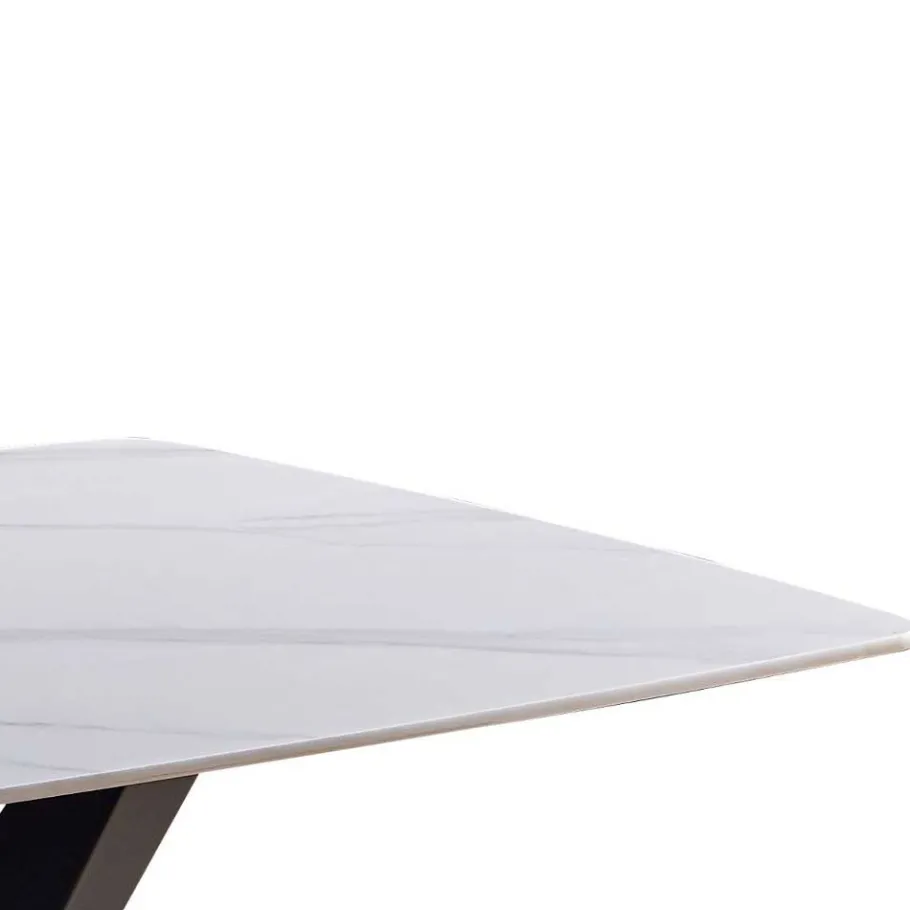 Discount Wohnen Designtisch aus Sinterstein Marmor Weiß - Jonathan