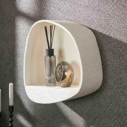 Clearance Wohnen Design-Wandregal in Beige - Mayo