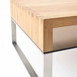 New Wohnen Design-Wohnzimmertisch aus Eiche Massivholz - Anvilla