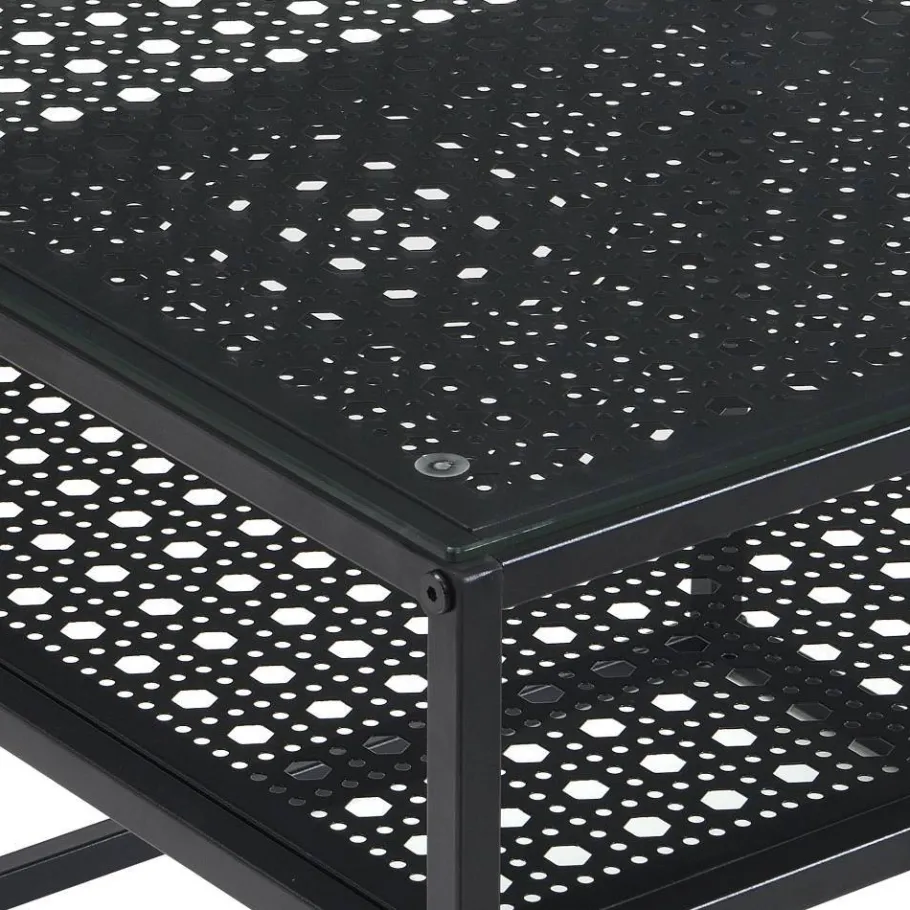 Discount Wohnen Design-Wohnzimmertisch in Schwarz - Panfreda