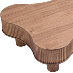 New Wohnen Design-Wohnzimmertisch in Walnuss Furnier - Foliage