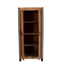 Best Wohnen Dielenkleiderschrank Mendoza aus Akazie Massivholz
