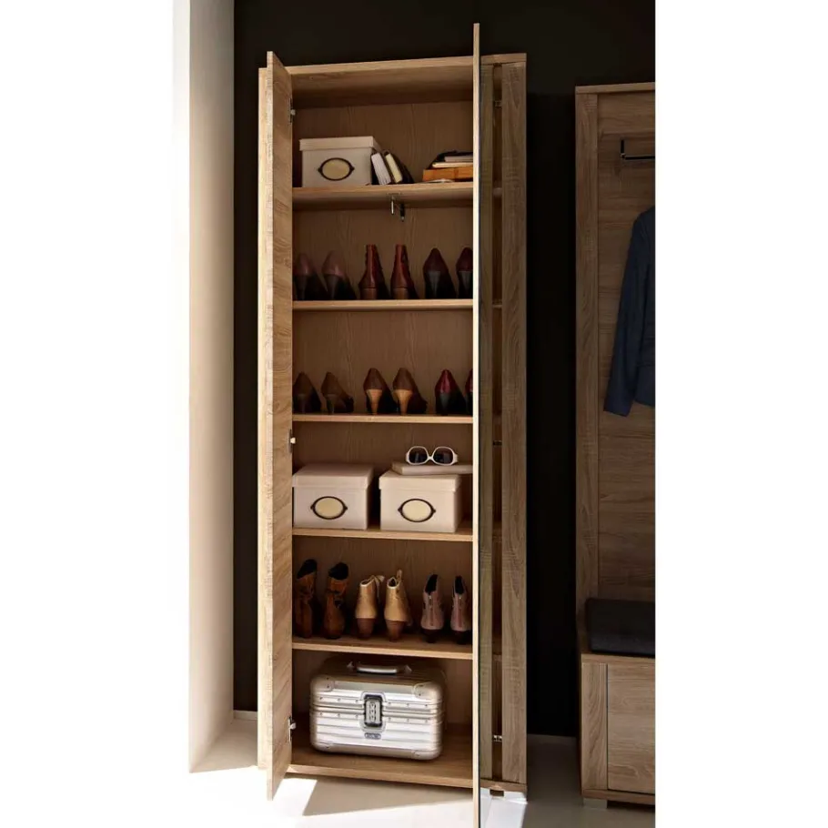 Best Wohnen Dielenkleiderschrank Xesta in Sonoma Eiche