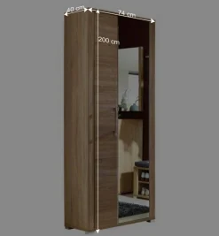Best Wohnen Dielenkleiderschrank Xesta in Sonoma Eiche