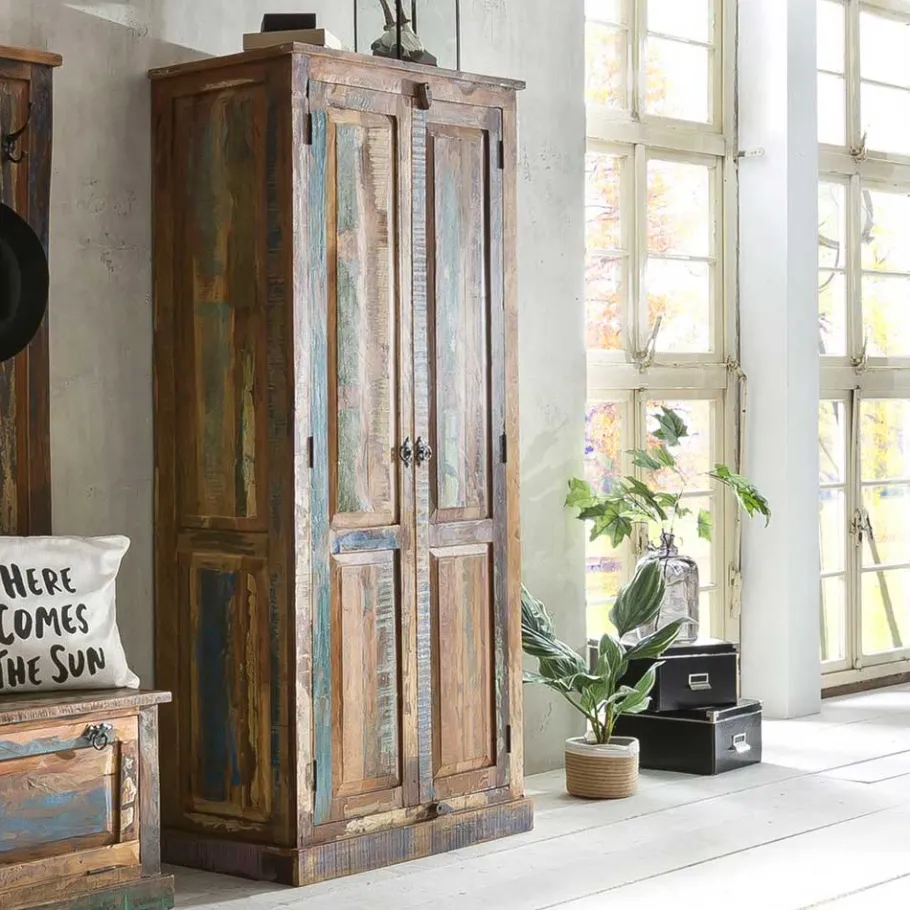 Outlet Wohnen Dielenschrank Jamaica im Shabby Chic Design