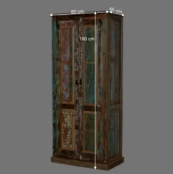 Outlet Wohnen Dielenschrank Jamaica im Shabby Chic Design