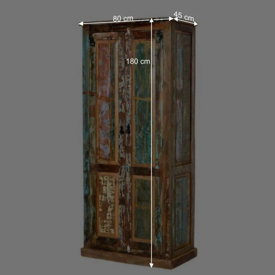 Outlet Wohnen Dielenschrank Jamaica im Shabby Chic Design