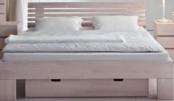 Discount Wohnen Doppelbett Harrison aus Buche Massivholz
