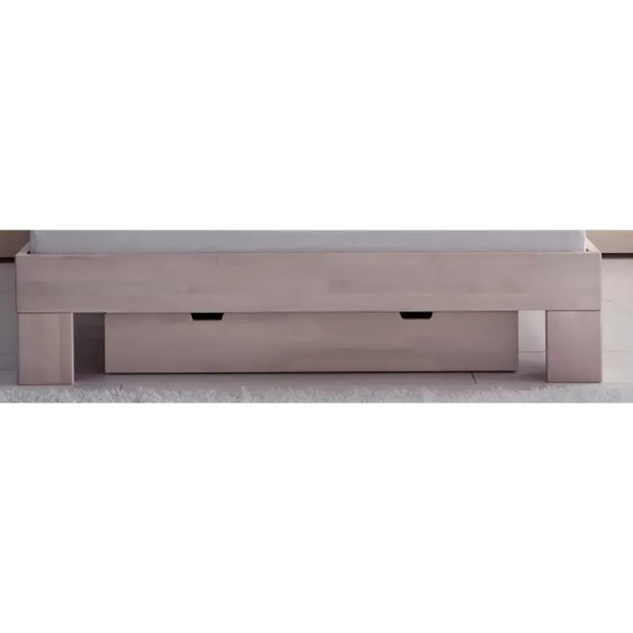 Discount Wohnen Doppelbett Harrison aus Buche Massivholz