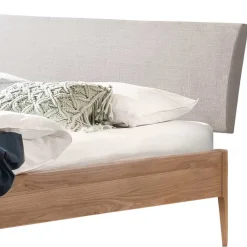 Best Wohnen Doppelbett in Eiche Hell und Grau - Tuva