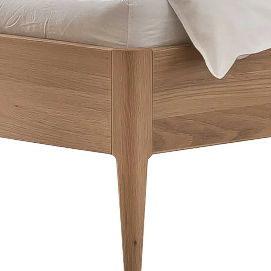 Best Wohnen Doppelbett in Eiche Hell und Grau - Tuva