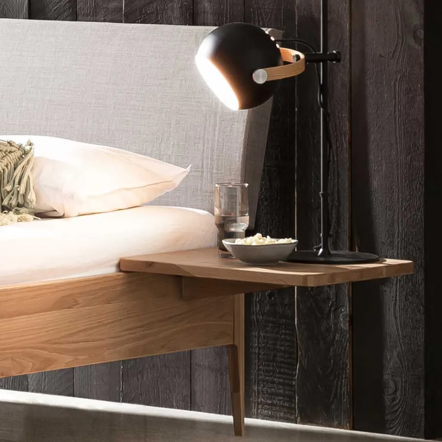 Best Wohnen Doppelbett in Eiche Hell und Grau - Tuva