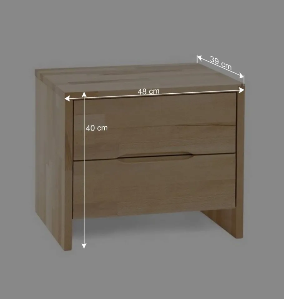 Discount Wohnen Doppelbett Kombi Zeremonia mit zwei Nachtkommoden (dreiteilig)