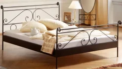Outlet Wohnen Doppelbett Mohammed in Schwarz
