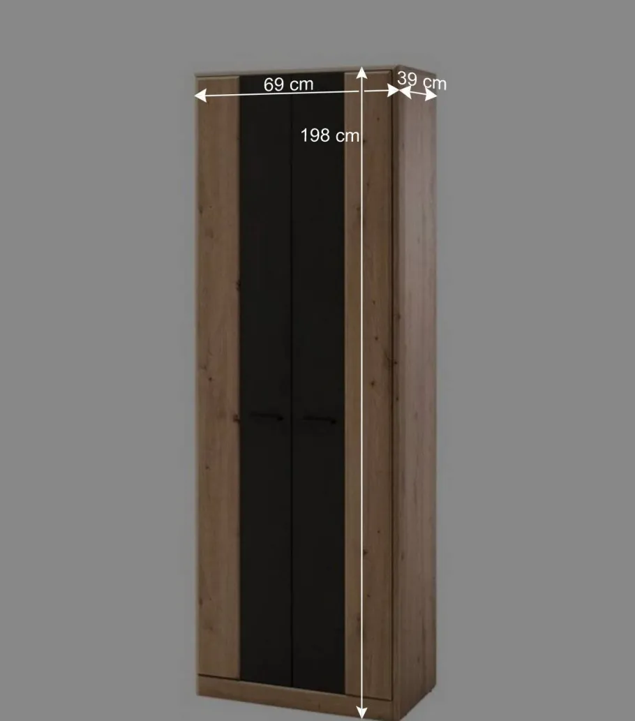 Hot Wohnen Doppeltür Garderobenschrank modern - Larinca