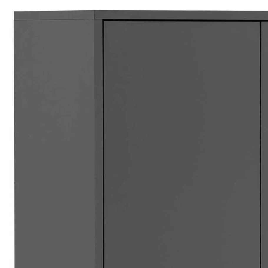 Clearance Wohnen Doppeltür-Aktenschrank in Anthrazit - Brasova
