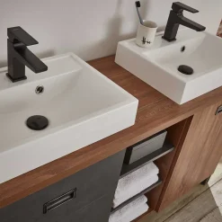 New Wohnen Doppel-Waschplatz & zwei Spiegel - Forawas (dreiteilig)