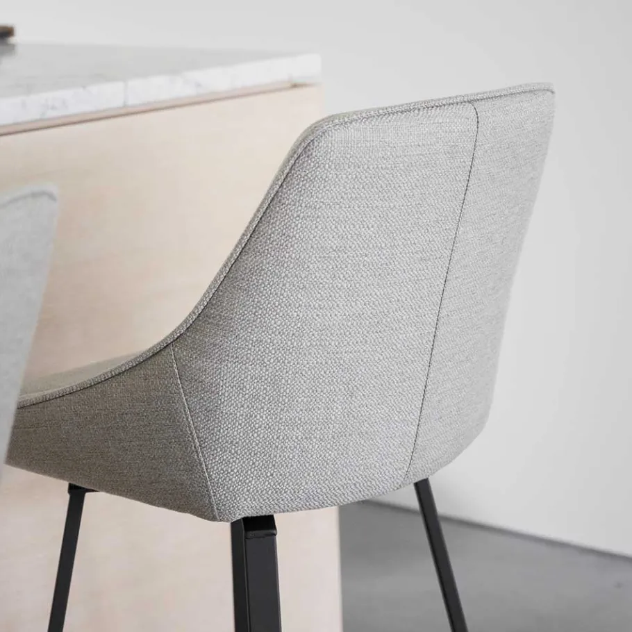 Outlet Wohnen Drehbare Barstühle in Beige - Taja (2er Set)
