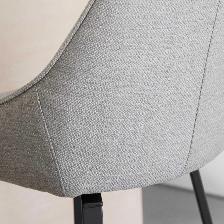 Outlet Wohnen Drehbare Barstühle in Beige - Taja (2er Set)