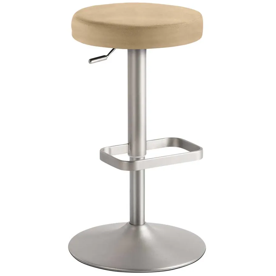 Sale Wohnen Drehbarer Barhocker in Rund - Beige - Vironda