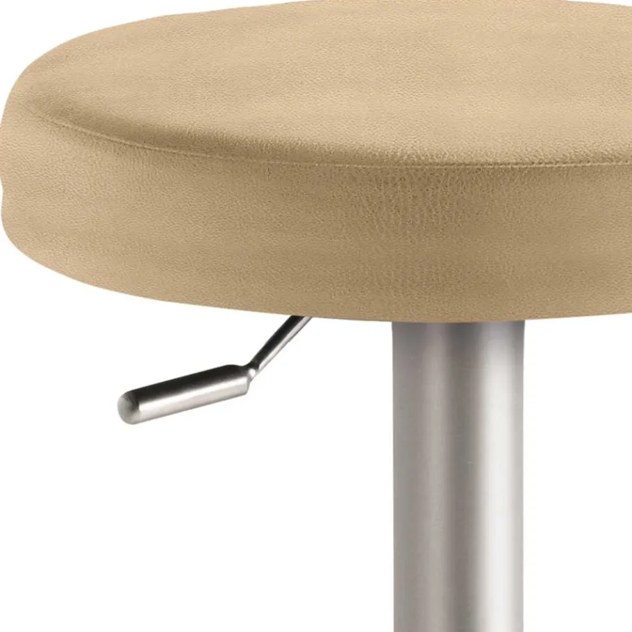 Sale Wohnen Drehbarer Barhocker in Rund - Beige - Vironda
