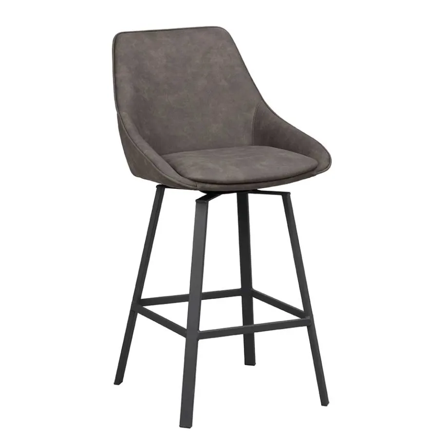 Discount Wohnen Drehbarer Barstuhl mit Schalensitz - Olterva (2er Set)