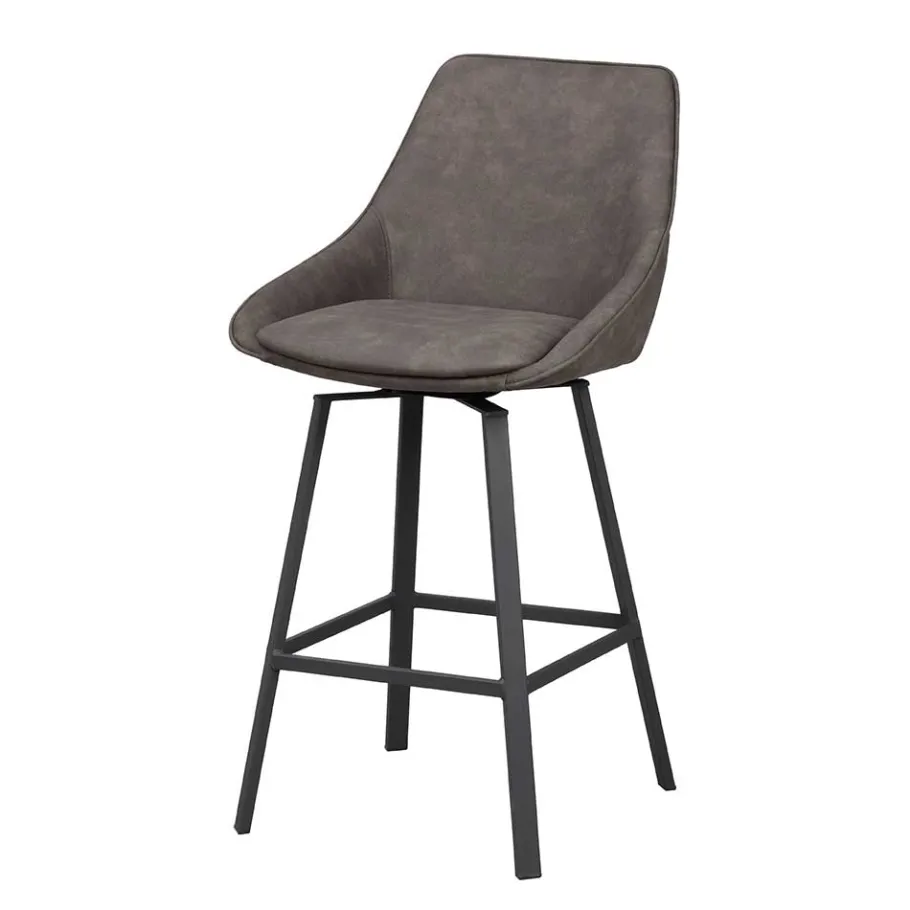 Discount Wohnen Drehbarer Barstuhl mit Schalensitz - Olterva (2er Set)